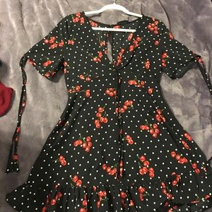 Shein Mini summer dress. Cherry polkadot print